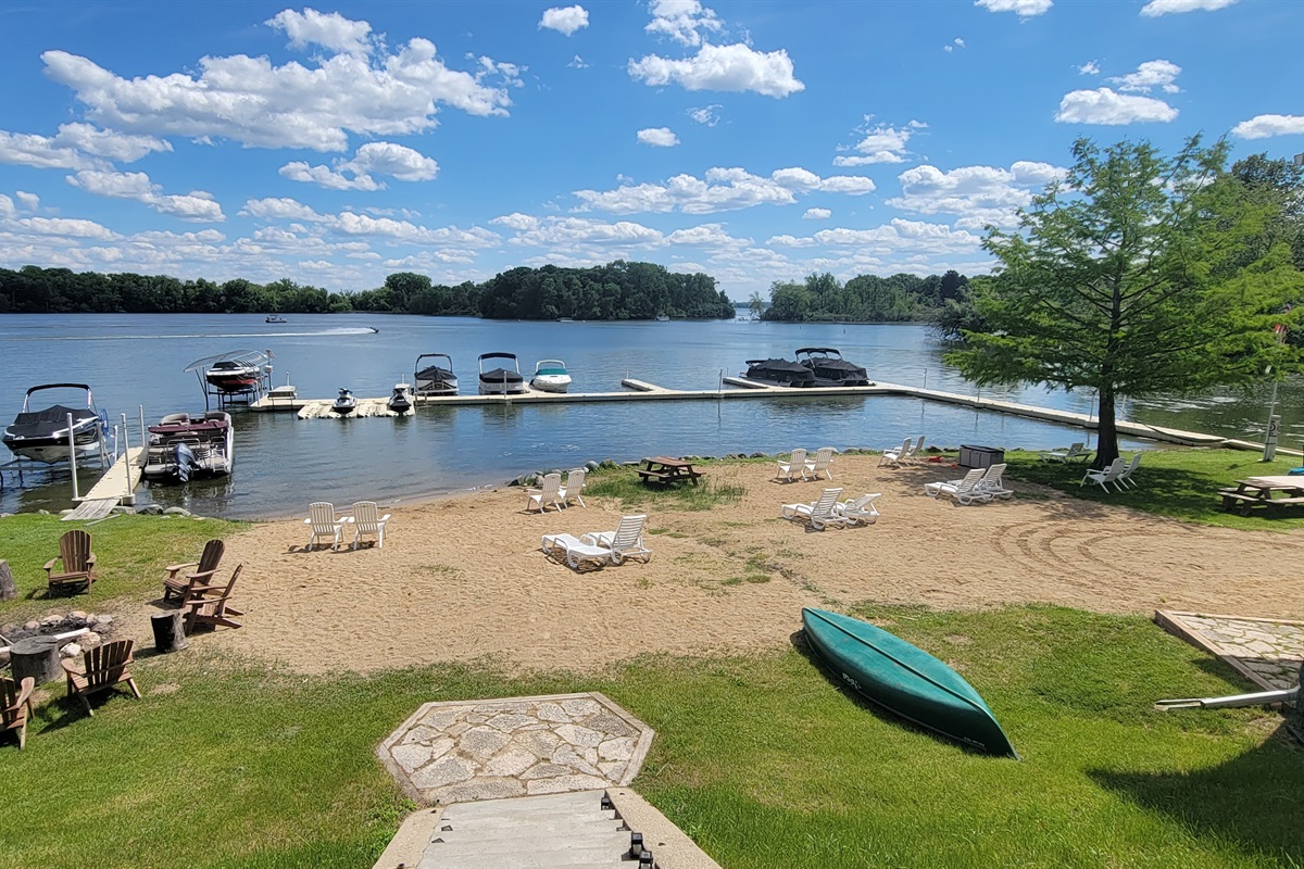Beachfront Studio boat dock pier