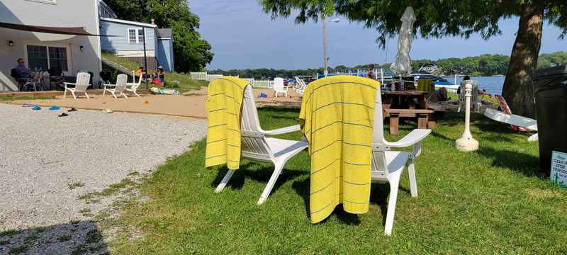 Private boat launch and trailer parking at Petite Lake Resort, Chain O Lakes Antioch IL